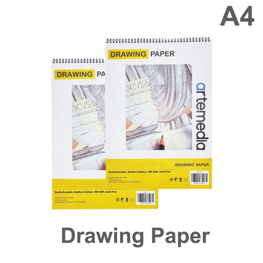 

KODE P92S Artemedia Drawing Paper Book A4 3 lembar Buku Gambar Sketchbook