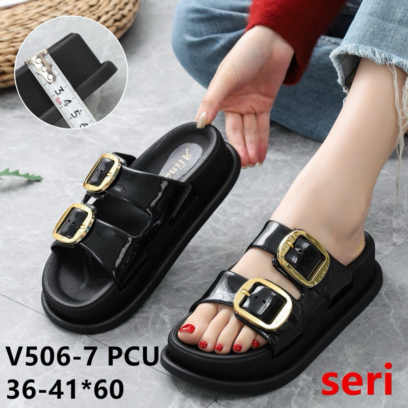 Sandal Selop Cantik Alina Gasper gold