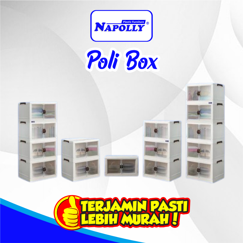 RAK POLIBOX NAPOLLY / RAK SERBAGUNA / RAK PLASTIK / STORAGE PLASTIK - NAPOLLY POLIBOX