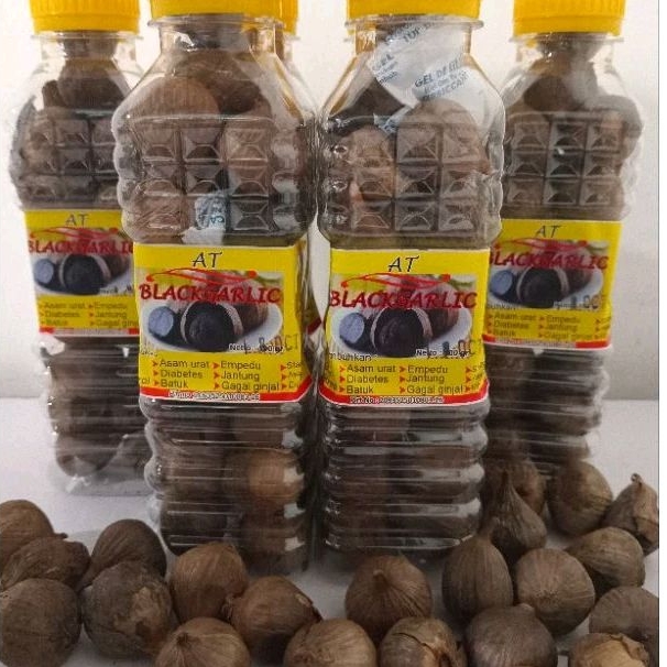 

black garlic bawang tunggal oven 100 gram free kardus packing baru