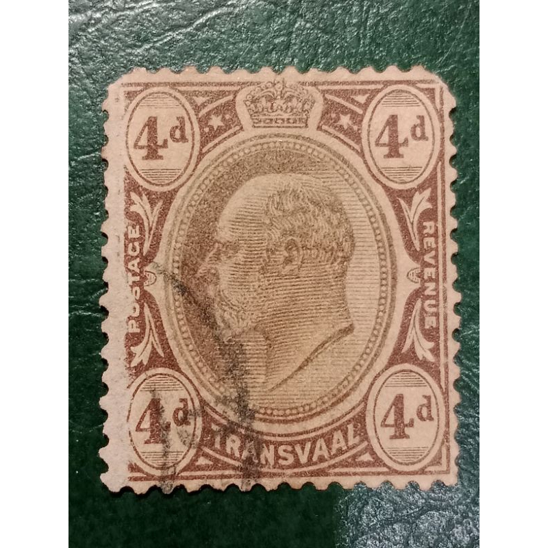 

Prangko Afrika selatan 4d King Edward Tahun 1906 USED
