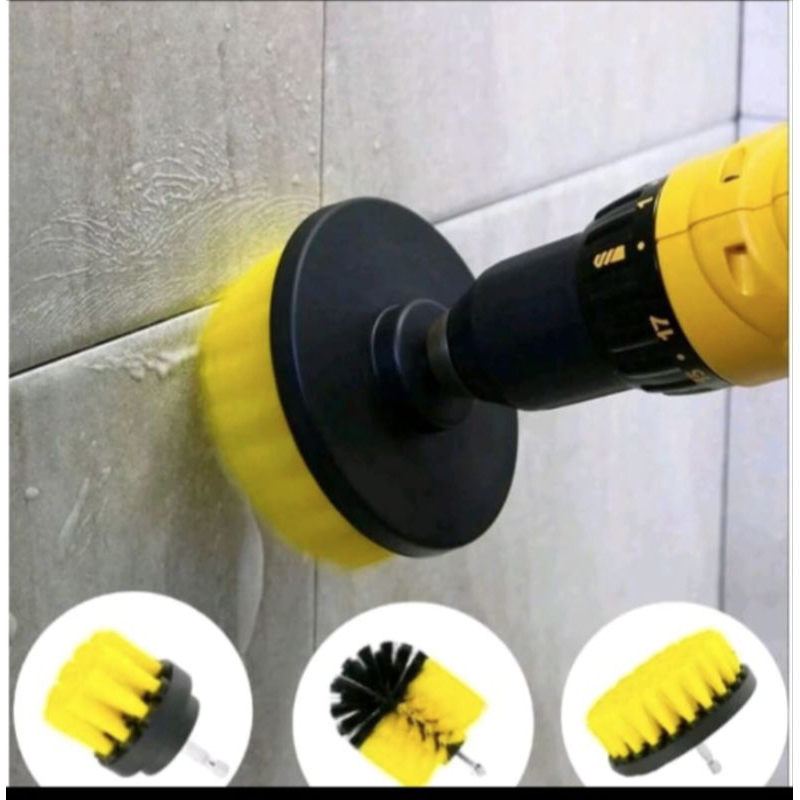 M1 Sikat Bor Listrik Serbaguna Isi 3 Electric Drill Sikat Bor Serbaguna