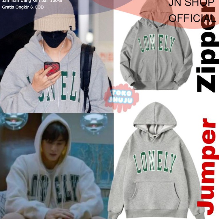 Paling Disukai JNshop Jaket Hoodie Jisung NCT Dream LONELY X LOVELY Hijau  Cha Eun Woo Astro