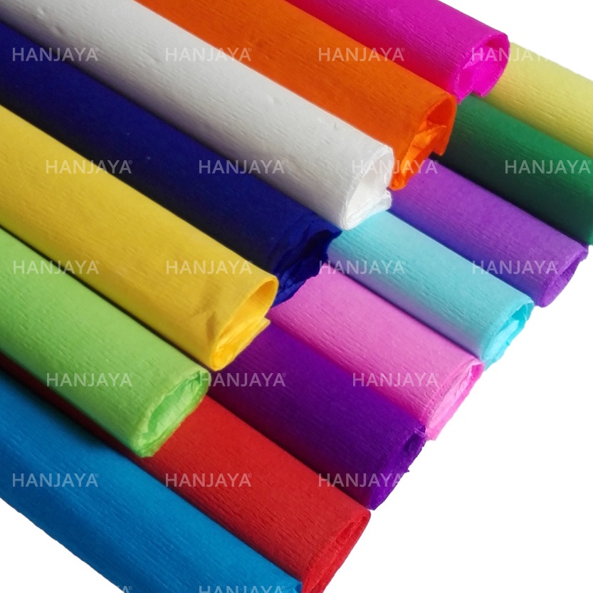 

KODE N32Y 1 pack 1 warna 25 lembar Kertas Krep Crepe Paper