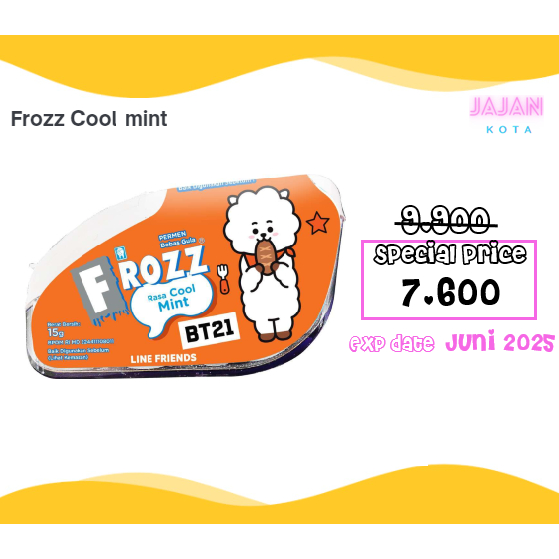 

Frozz Permen Cool mint 15 gram