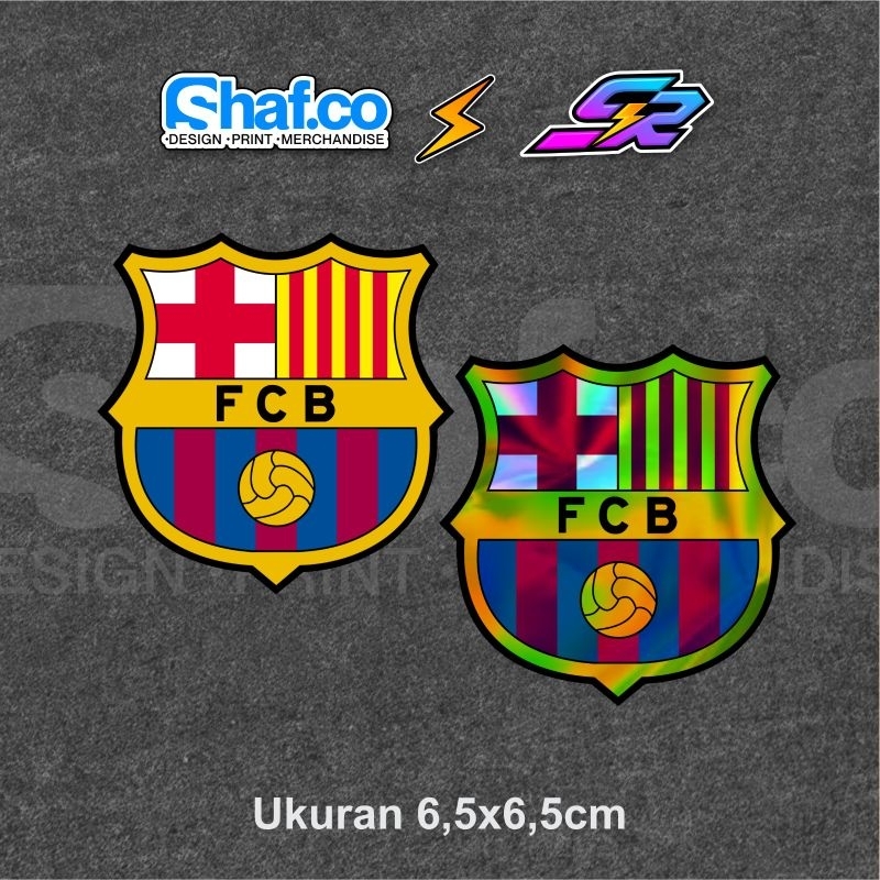 

STICKER BARCELONA /FCB VINYL HOLOGRAM KEREN VIRAL