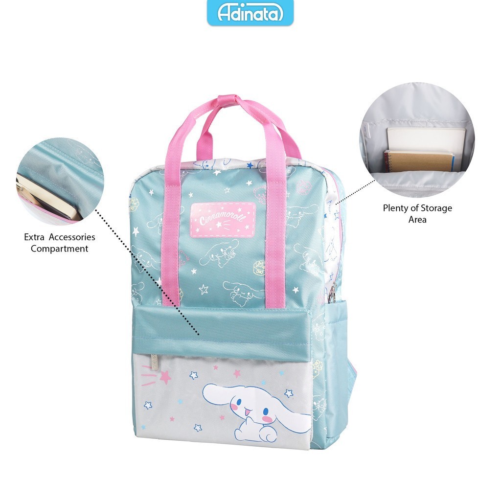 Tas Adinata Cinnamoroll Cute Backpack XL - Adinata / Tas Ransel Sekolah  / Tas Ransel Anak /0096