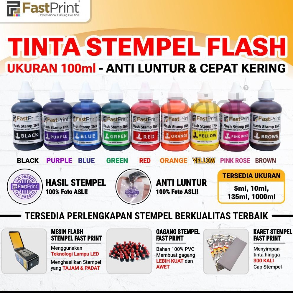 

KODE R17D Fast Print Tinta Stempel Flash Ink 1 ML