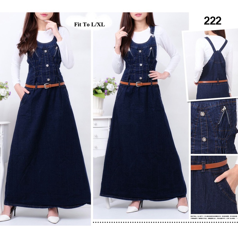 LIMIT OVERALL DENIM Overall Dress Panjang  Overall Jeans Panjang Overall Big Size