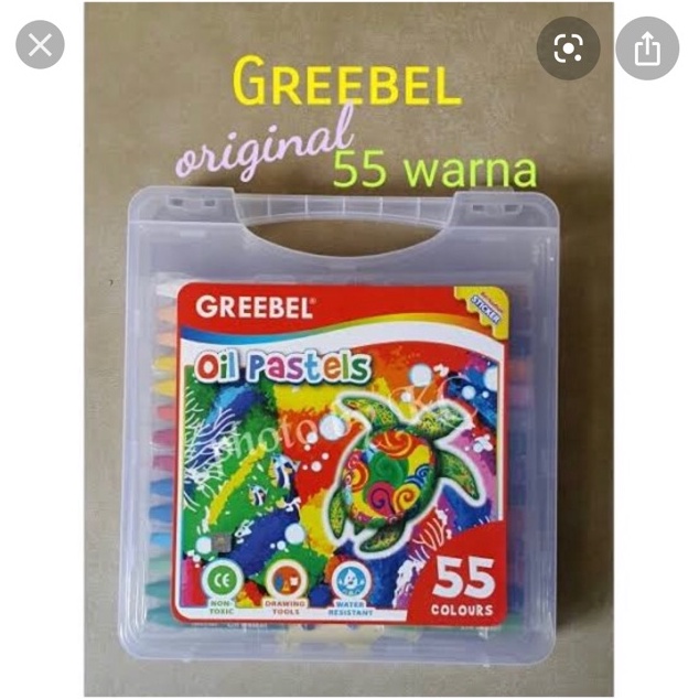 

KODE N88Q Crayon greebel 55 warna krayon oil pastel greebel