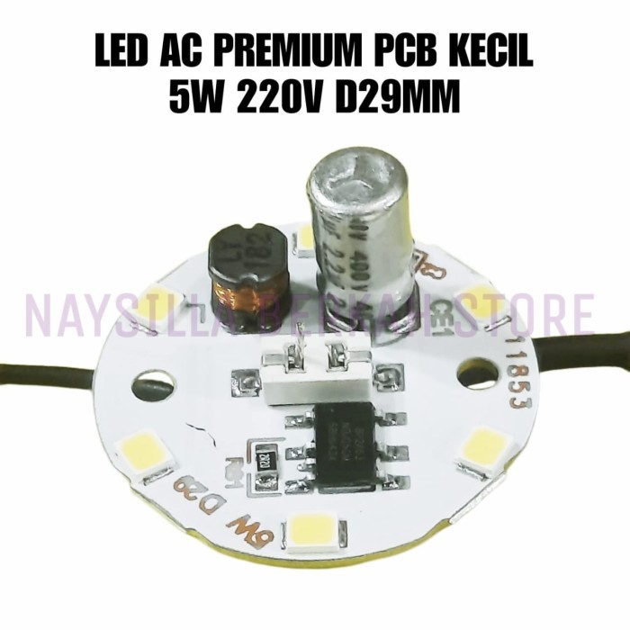 PCB LED AC 5W 220V PREMIUM UKURAN PCB KECIL DIAMETER 29MM