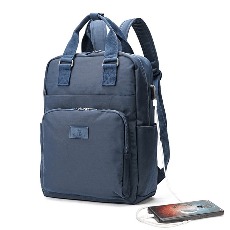 KODE N57W Tas Wanita Pria 1 ORI  Tas Punggung GUDIKA 528  Tas Ransel Laptop Ada Port USB Charger  Ba