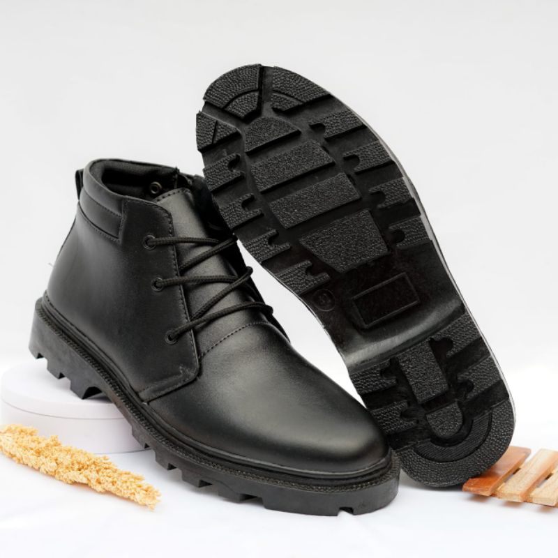 Sepatu PDH Pria TNI Polri Satpam Dinas Pns Model Tali3