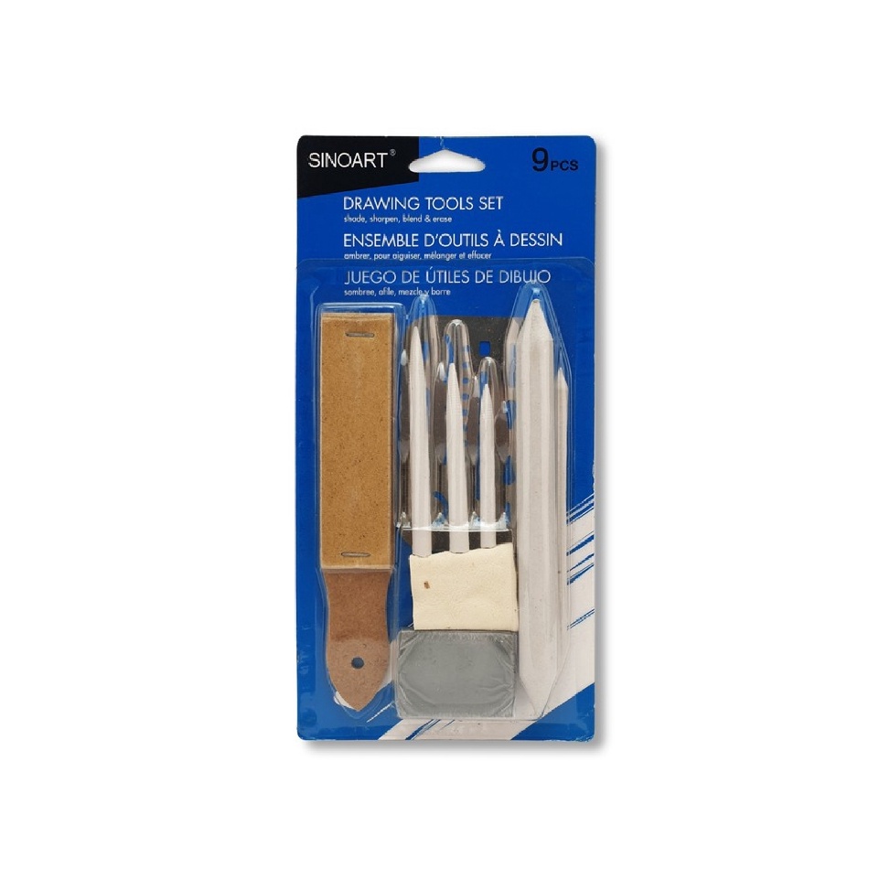 

KODE Y68G Sinoart Drawing Tool Set 9 Paper Stump Eraser