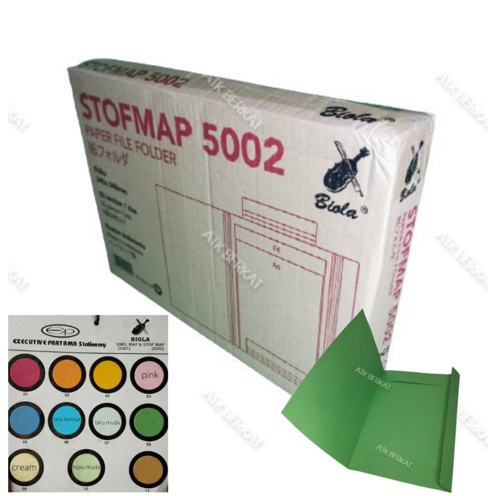 

KODE V17E Map folder Kertas stopmap buffalo Biola 52