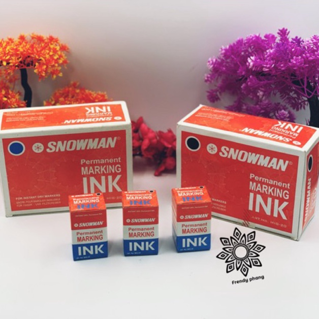 

KODE I25F Refill tinta spidol permanen SNOWMAN isi 3pcs