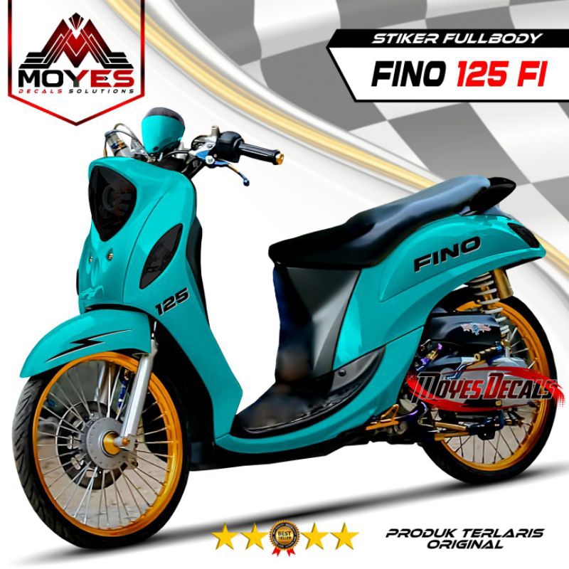 Terbaru > ( COD )Decal Yamaha FINO 125 FI Stiker FullBody //Variasi Motif Polosan