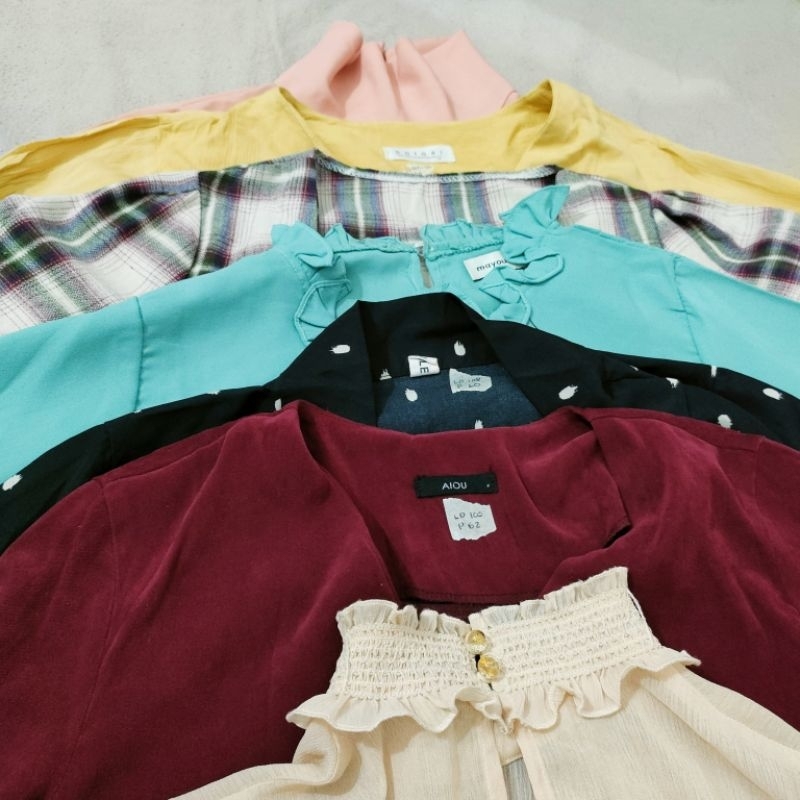 pl Pemakaian sendiri blouse wanita atasan wanita baju wanita katun sifon jeans style