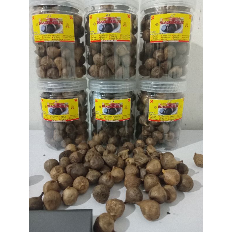 

Bawang tunggal oven/black garlic 250 gram free kardus packing baru