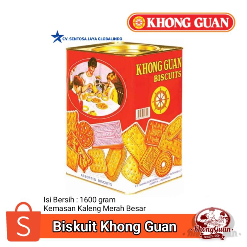 

Khong Guan Biscuit Kaleng Besar 1600gr