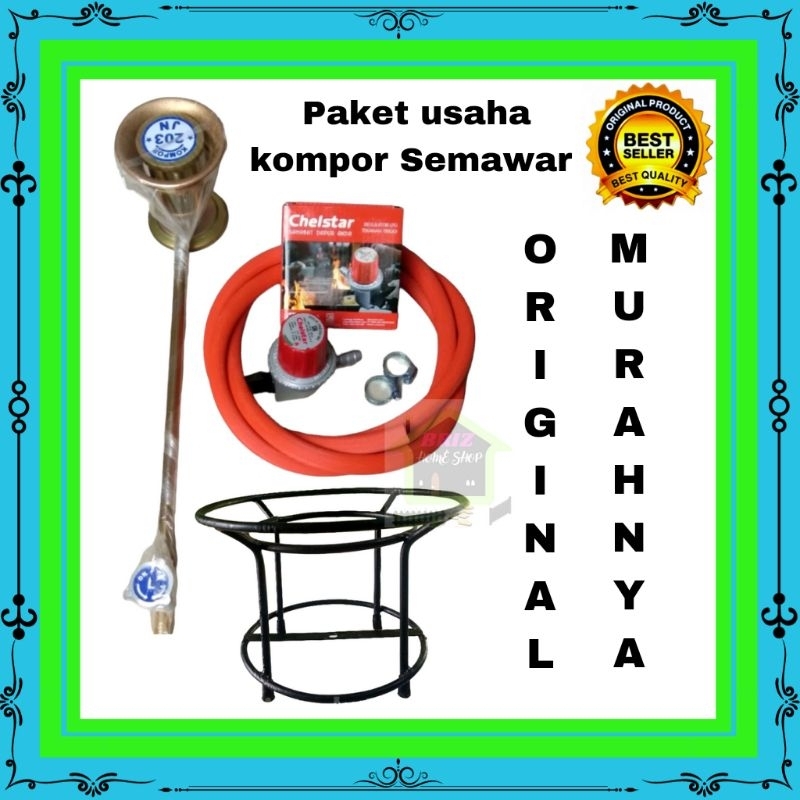 Kompor gas semawar 203 paket usaha lengkap berkualitas kompor gas semawar dan dudukannya ekonomisa k