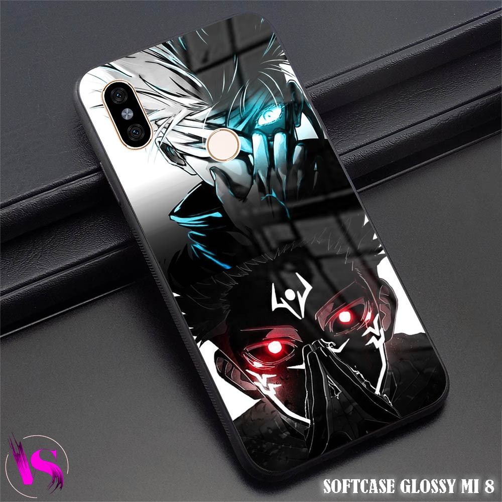 Softcase Glossy Xiaomi Mi 8 | Case Mi8 |VN18| Kesing Hp MI Xiaomi Silikon Kilau Kaca Pelindung Karet