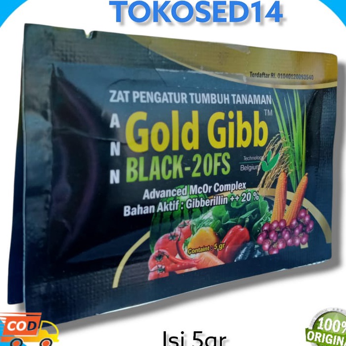 BISA COD GOLD GIBB BLACK 2 FS Zpt zat pengatur tumbuh tanaman cepat pertumbuhan pembungaan ZPT giber