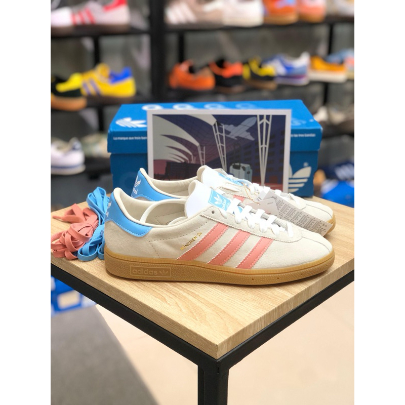 ADIDAS MUNCHEN'24 [CREAM / PINK] # IG6282 HAGUSNEAKER GARANSI 100% ORIGINAL