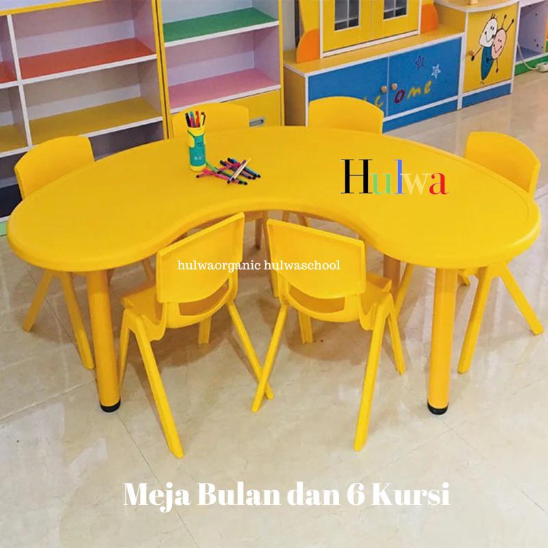 

Navi_Lezatoz Bulan Dan 6 Kursi Meja Anak Bulan Meja Anak Moon Warna Meja Anak Tk
