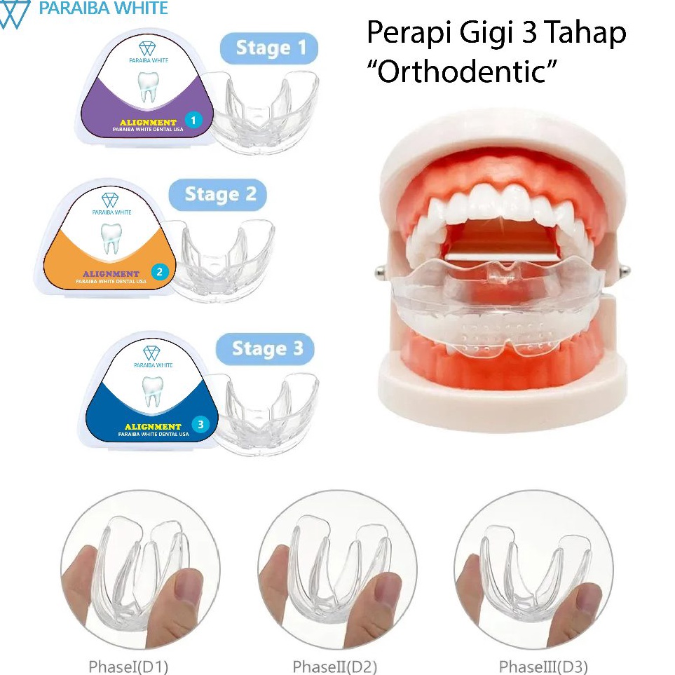 Best Seller Perapi Gigi  Teeth Trainer Allignment  Orthodentic Retainer  Kawat Gigi Transparan  Isi 