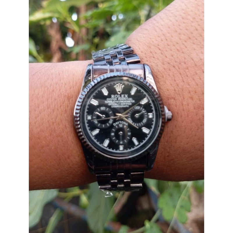 Jam Tangan Wanita Analog Rantai Hitam Elegan ✅ Jam Tangan Sport Casual Murah