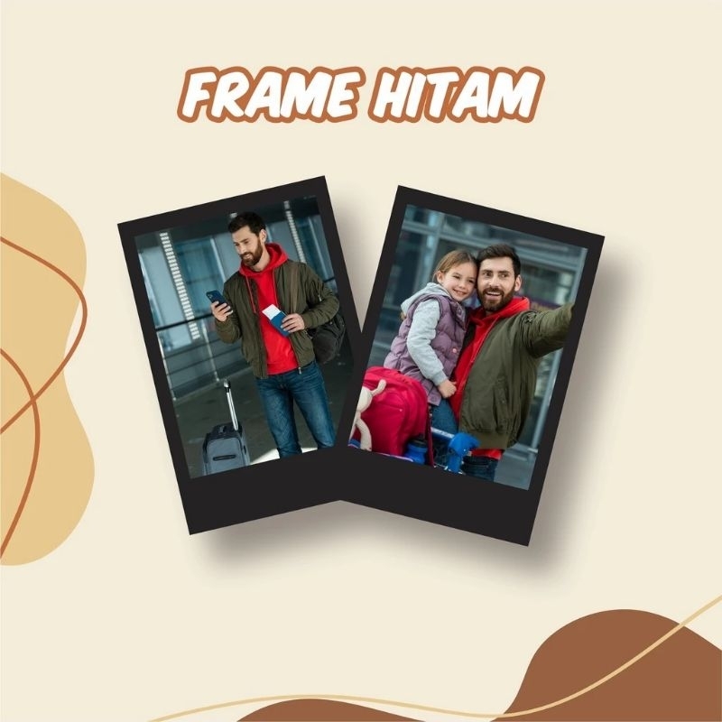 CETAK FOTO POLAROID LIST HITAM