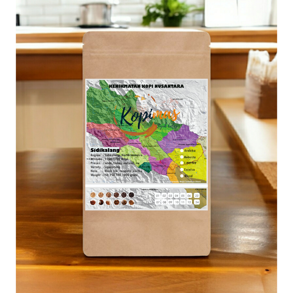 

Arabika Sidikalang Honey- 1kg