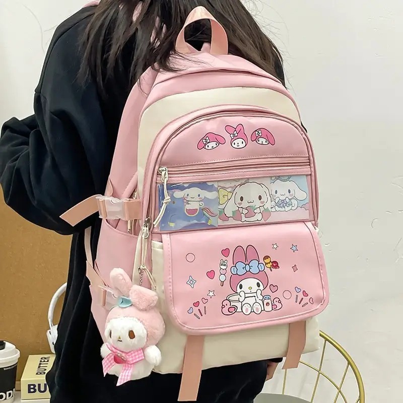 Tas Sekolah Cinnamoroll Besar/Tas kuromi/Tas ransel anak /tas cinnamoroll/tas sekolah cinnamoroll/Ta