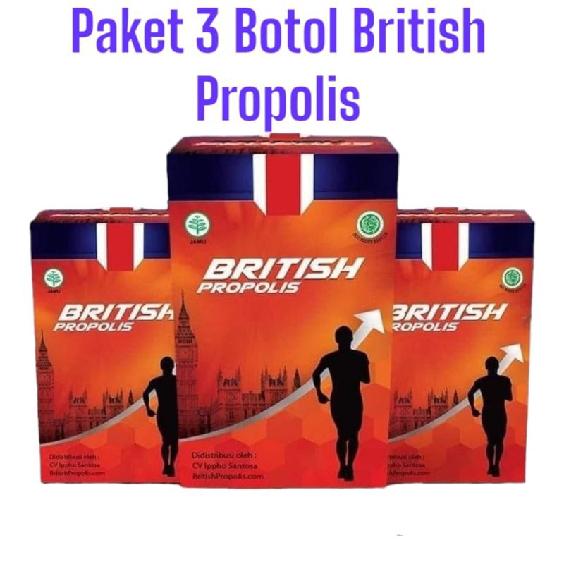 

British propolis 3 botol, jaminan asli original