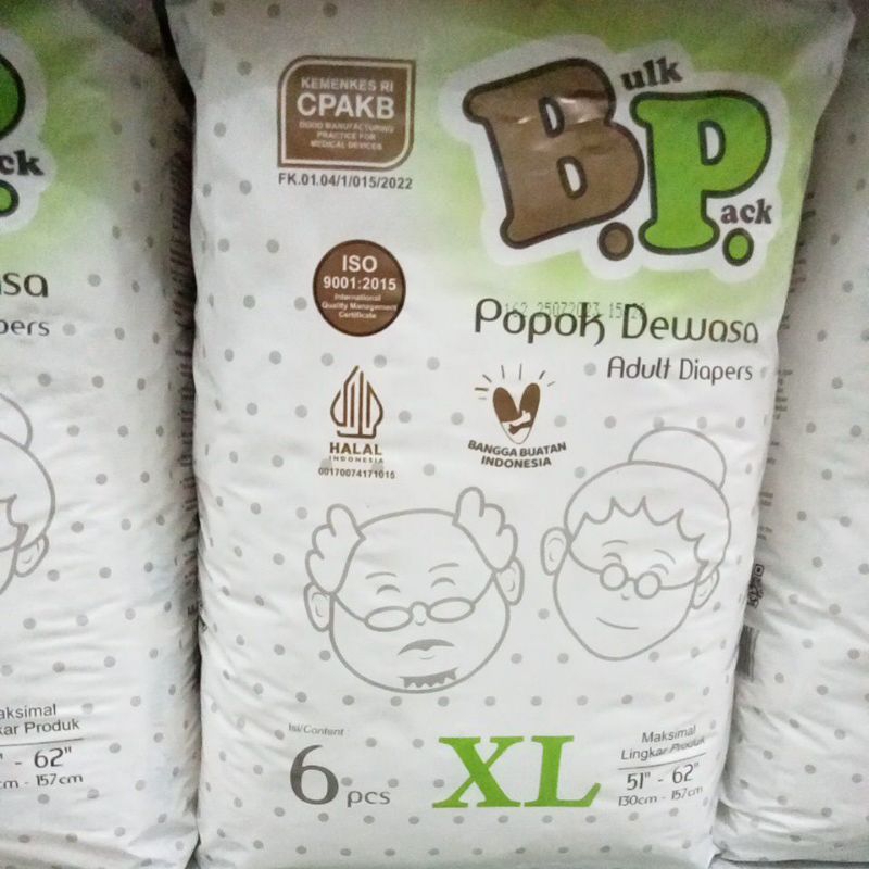 BULK PACK POPOK DEWASA XL-6