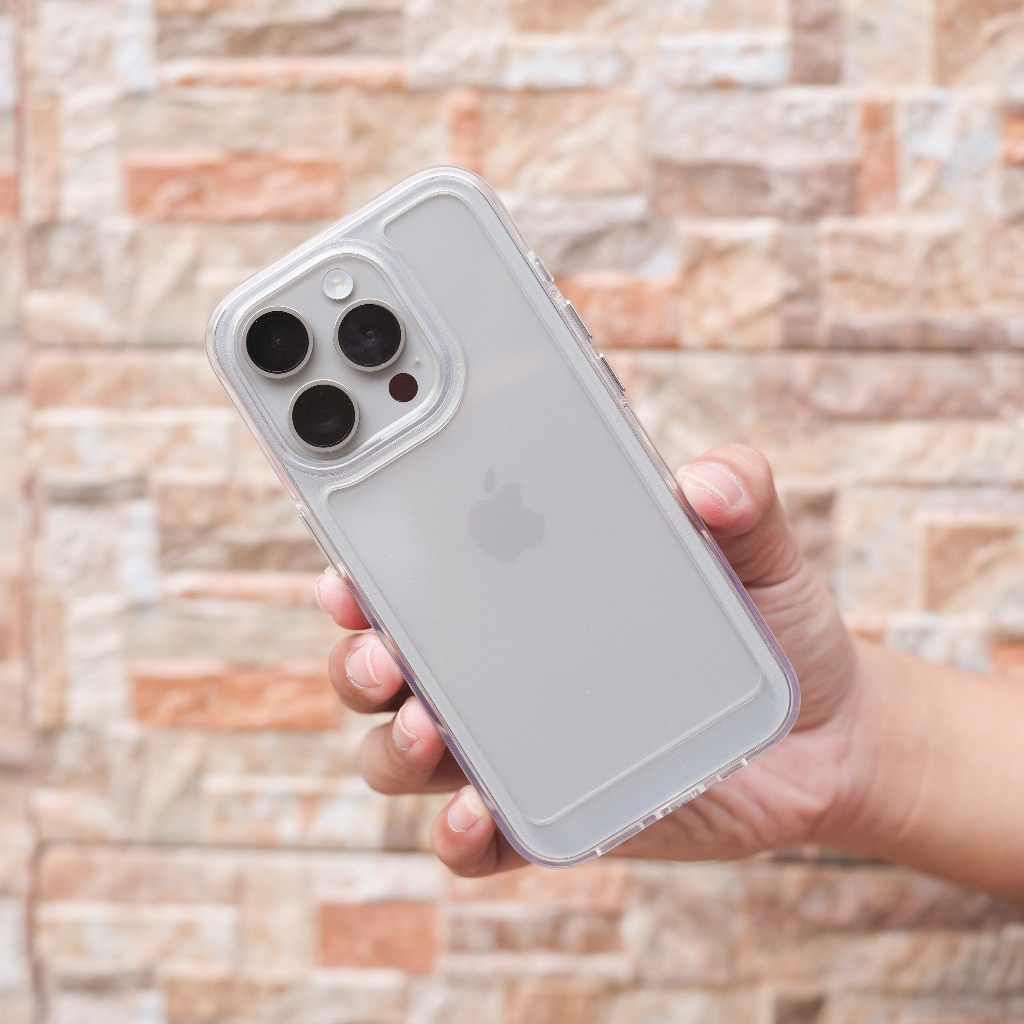Case Akrilik Iphone Bening Armour Military "Anti Kuning" Iphone 13 14 15 16 Pro ProMax 15+ Case Acry