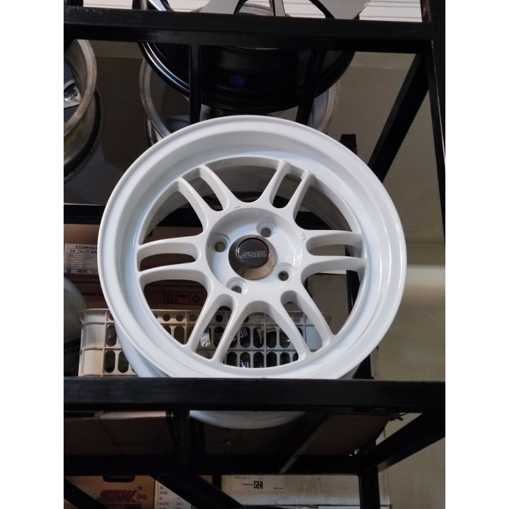 VELG MOBIL ORIGINAL SSW WHEELS S165 ( RPF1 ) R15 x 7 4H 100 ET 41 WHITE - MADE IN THAILAND