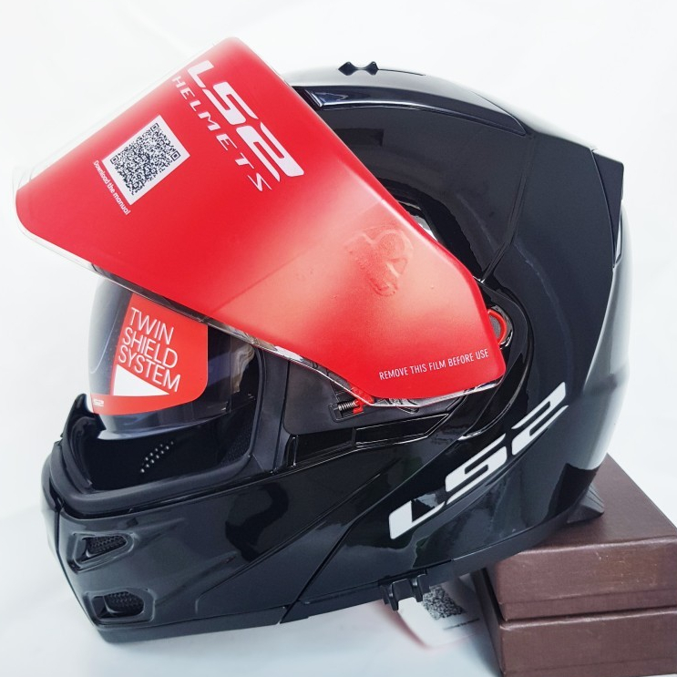 ORIGINAL Helm LS2 FF324 Metro Solid Black