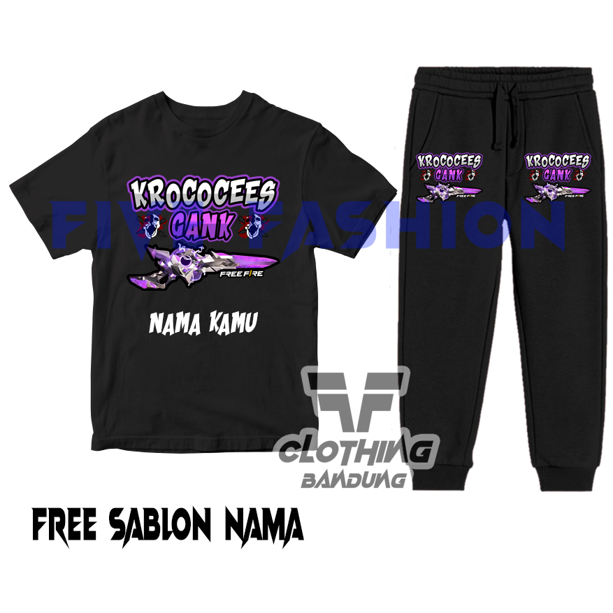 Setelan Baju Kaos Anak Sg 2 juta Kroco cees gank Kaos free fire Versi SG 2 Evo Gun M1887 Free Fire