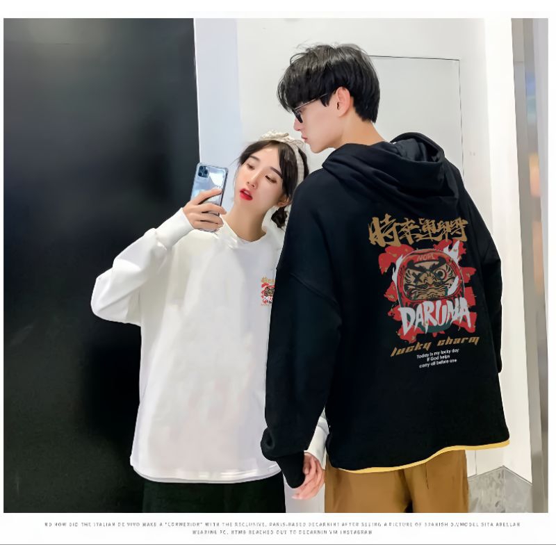 Hoodie JAPAN DARUMA/Hoodie JAPAN DARUMA Pria wanita