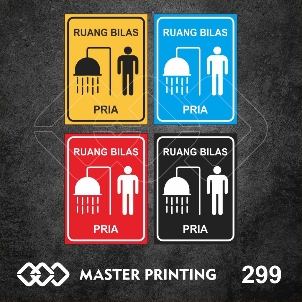

299 - Stiker Ruang Bilas Pria, Sticker Vinyl, Premium, Tahan Air, Termurah, dan Bisa Custom
