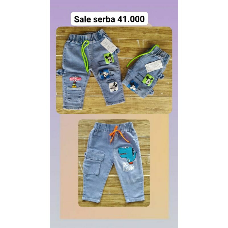SALE CELANA JEANS ANAK IMPORT/ PROMO CELANA/ CELANA MURAH (R327) (B000940)