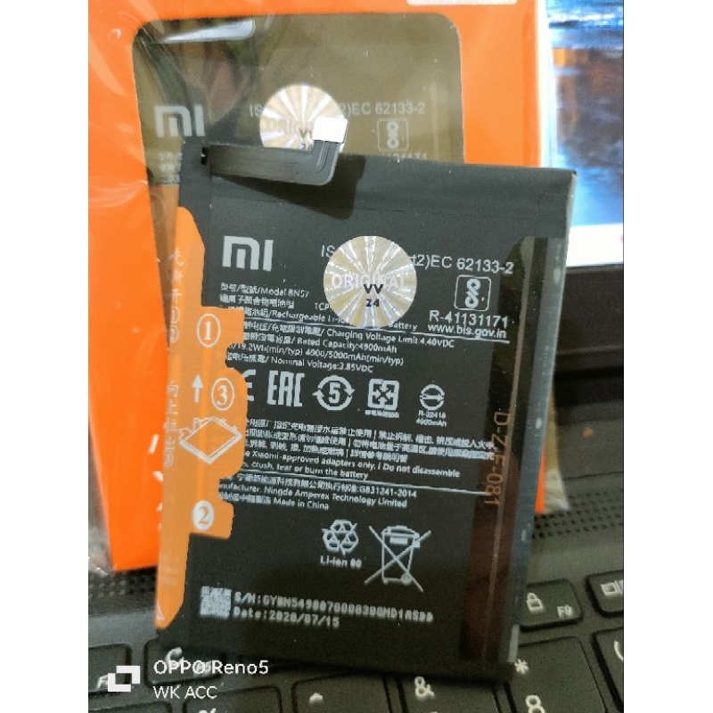 BATERAI BATTERY BATRE POCO X3 / X3 NFC / X3 PRO BATERAI BN57 ORI