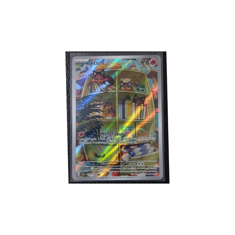 Kartu Pokemon TCG - Litten AR (SV5S) 147/142