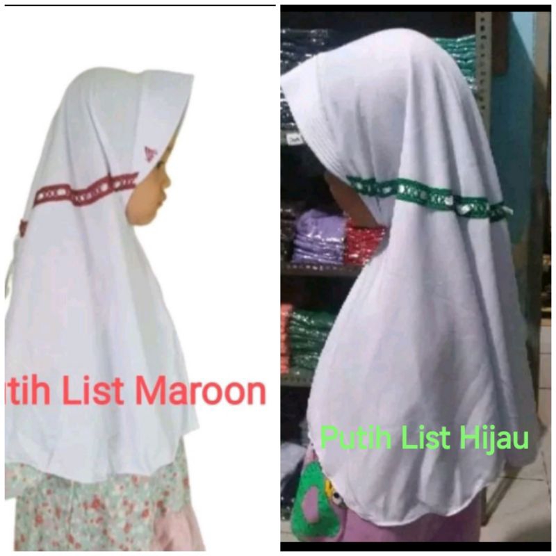 Jilbab Sekolah  SD/MI Jilbab SD /MDTA JJilbab Sekolah Anak Jilbab Instan Anak