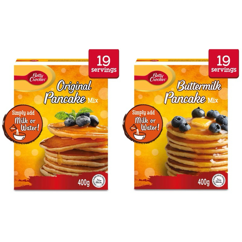 

Betty Crocker Pancake Mix Original / Buttermilk 400gr Impor Singapore