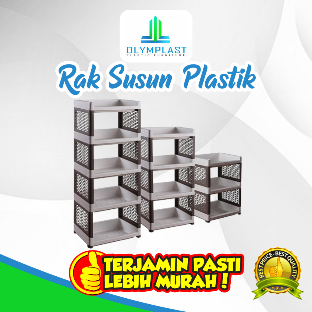 RAK SUSUN PLASTIK/ RAK PLASTIK BESAR/ RAK ORGANIZER/ RAK SERBAGUNA OLYMPLAST - RSOB