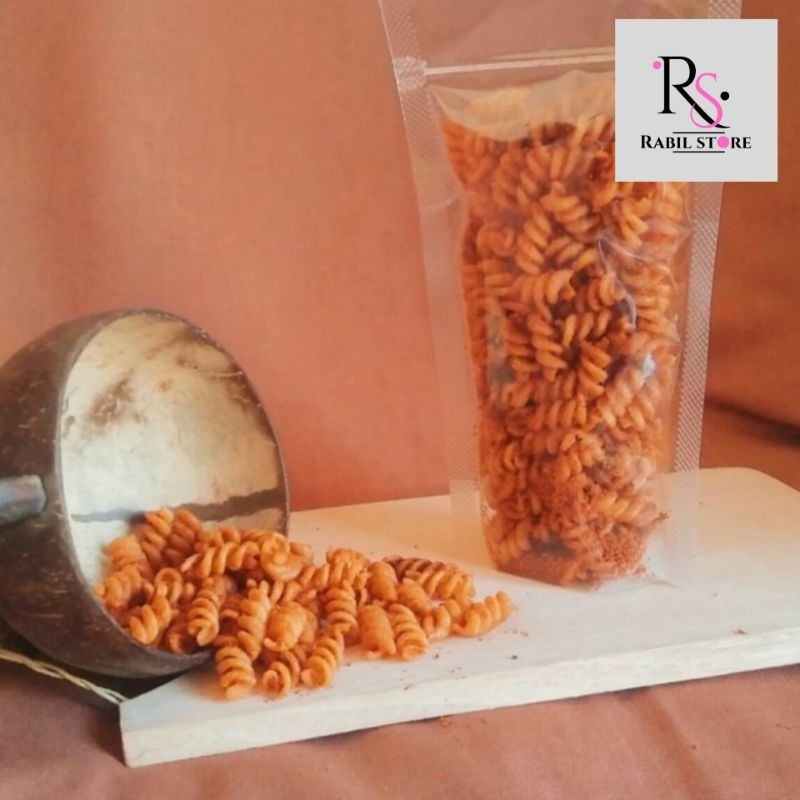 

Makaroni Spiral Pedas Gurih 100 gr