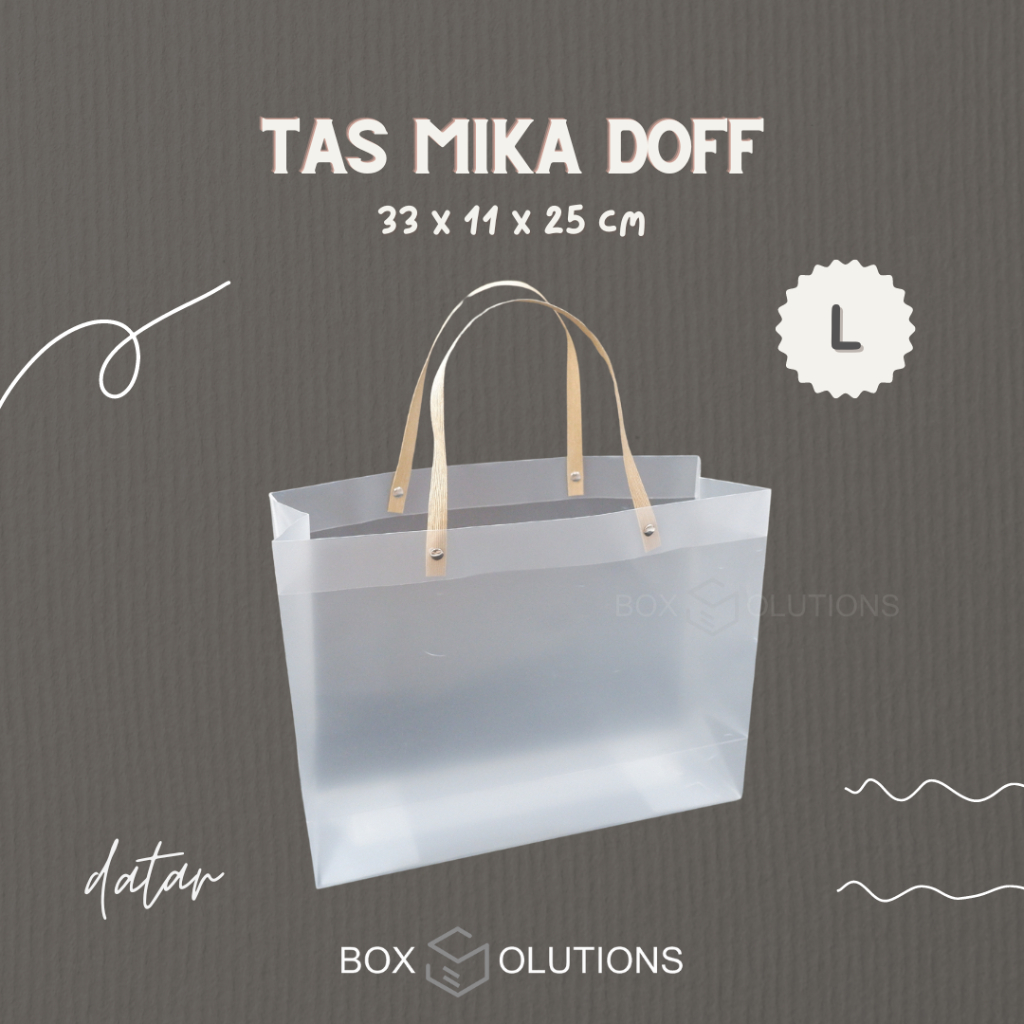 

tas mika doff DATAR premium (L) - 33x11x25 cm isi 12 pcs